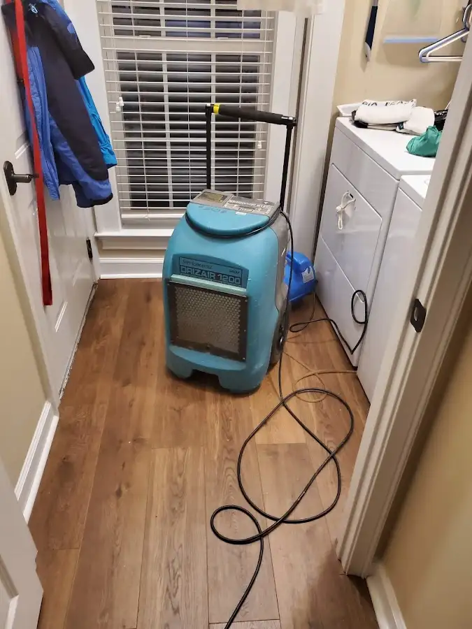 Commercial dehumidifier deployed for Flood Damage Cleanup in Keansburg