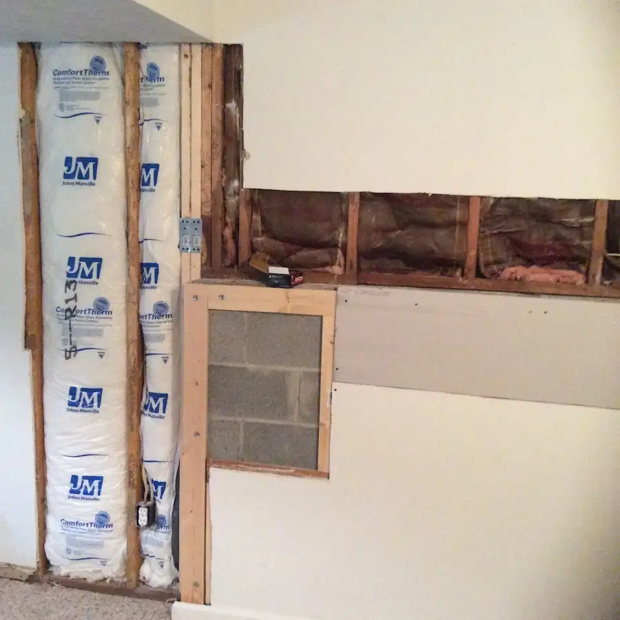 Wall insulation replacement during Structural Drying in Keansburg
